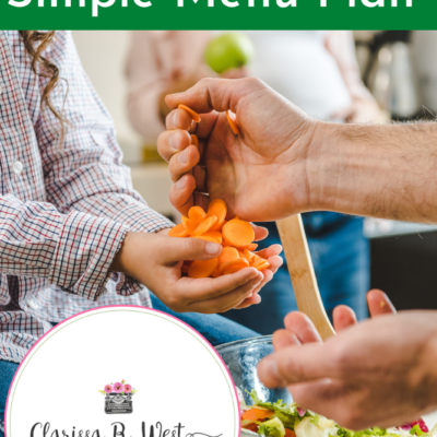 Frugal Living: Simple Menu Plan Sample From Large Family Mom | FREE Planner