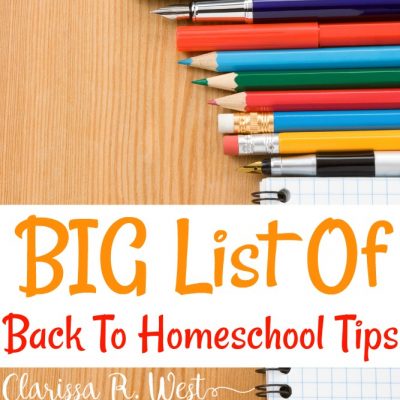 Big List Of Back To Homeschool Tips | FREE Printable