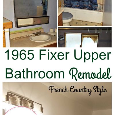 1965 Fixer Upper Bathroom Remodel – French Country Style