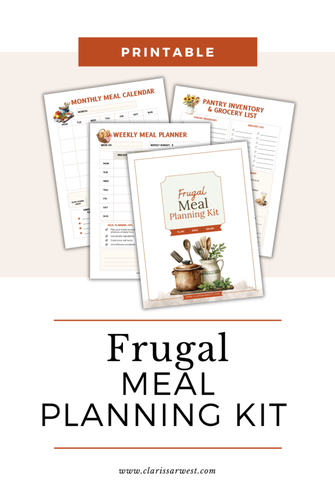 FREE FRUGAL MEAL PLANNING KIT PDF PRINTABLE