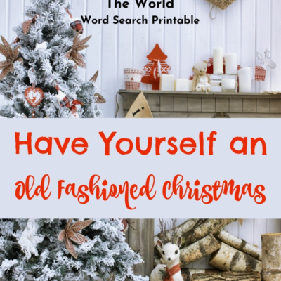 Have Yourself an Old Fashioned Christmas | FREE Christmas Around The World Word Search PDF