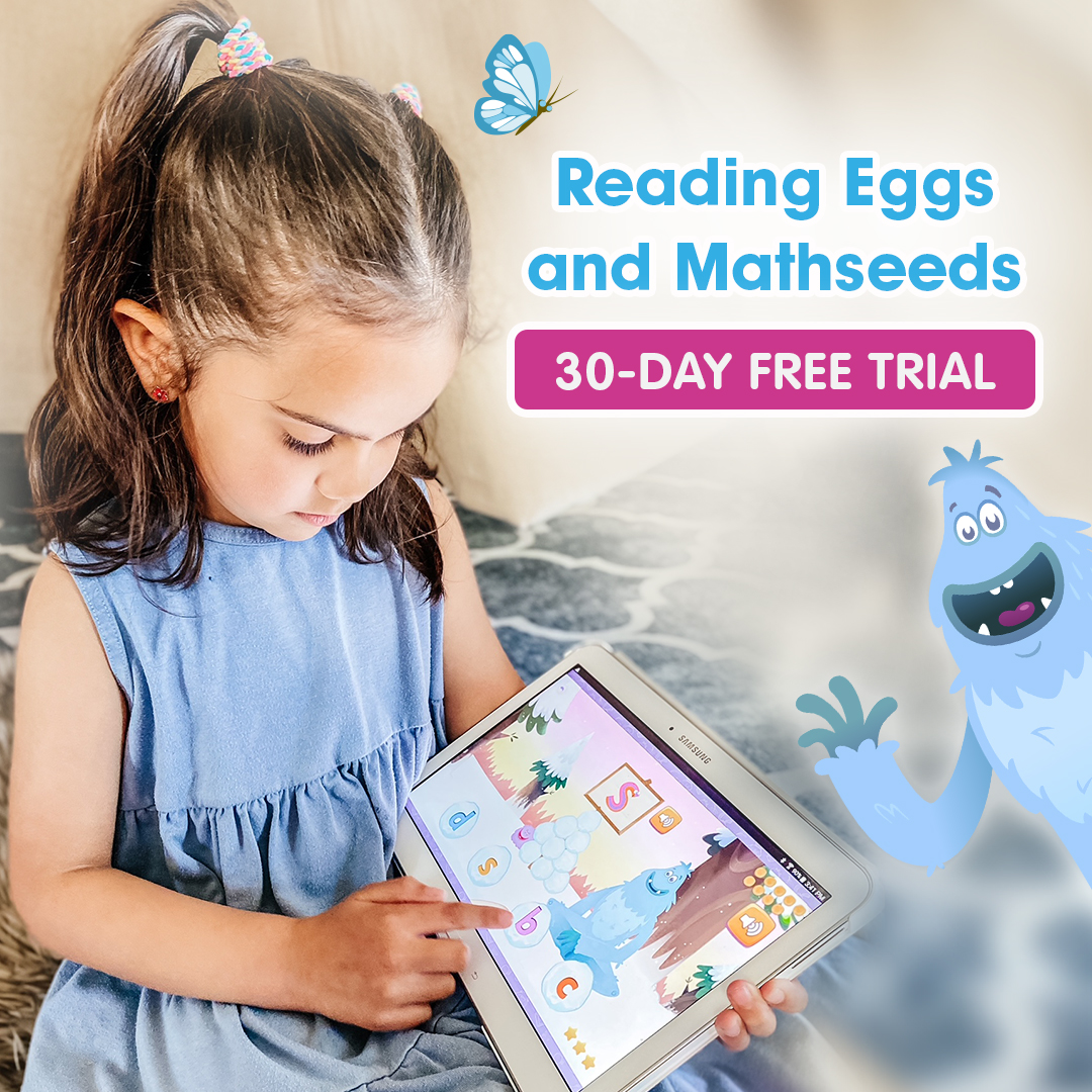 Homeschool Kindergarten Easily using Reading Eggs and MathSeeds FREE trial