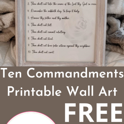 Ten Commandments Printable Wall Art | FREE