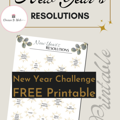 New Year’s Resolution Challenge | FREE Printable