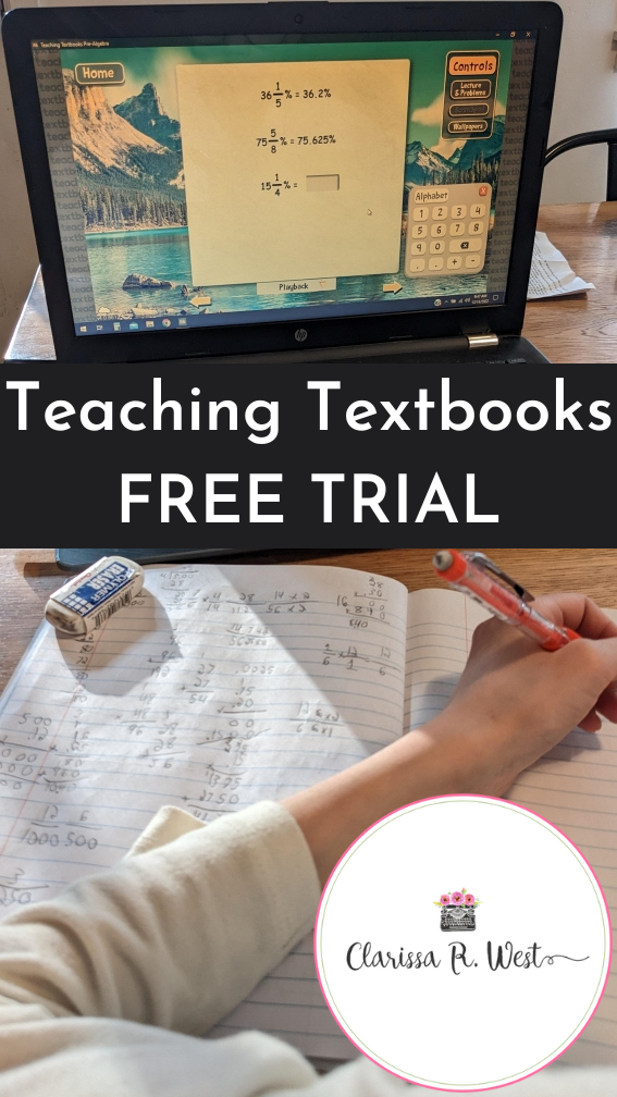 Teaching Textbooks FREE TRIAL