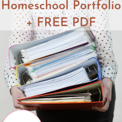 Putting Together the Homeschool Portfolio | FREE PDF