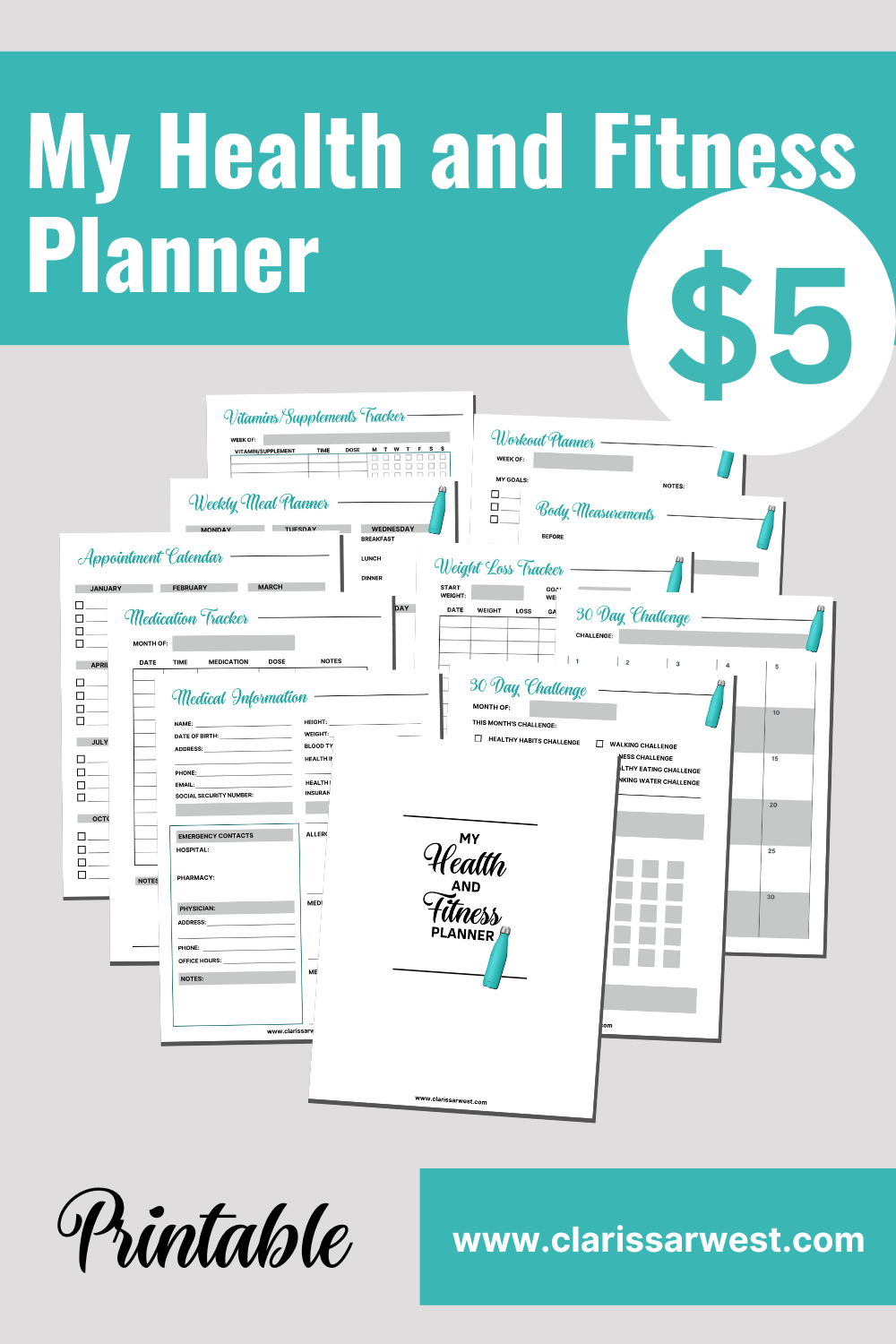 Buy the Health & Fitness Planner for just $5!